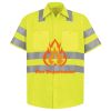 Men's High Visibility Safety Short Sleeve Work Shirt Thumbnail