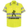 Men's High Visibility Safety Short Sleeve Work Shirt Thumbnail