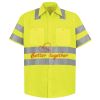 Men's High Visibility Safety Short Sleeve Work Shirt Thumbnail