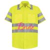 Men's High Visibility Safety Short Sleeve Work Shirt Thumbnail
