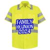 Men's High Visibility Safety Short Sleeve Work Shirt Thumbnail