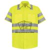 Men's High Visibility Safety Short Sleeve Work Shirt Thumbnail