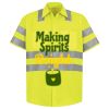 Men's High Visibility Safety Short Sleeve Work Shirt Thumbnail