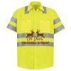 Men's High Visibility Safety Short Sleeve Work Shirt Thumbnail