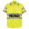 Men's High Visibility Safety Short Sleeve Work Shirt Thumbnail