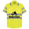 Men's High Visibility Safety Short Sleeve Work Shirt Thumbnail