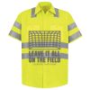 Men's High Visibility Safety Short Sleeve Work Shirt Thumbnail