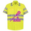 Men's High Visibility Safety Short Sleeve Work Shirt Thumbnail