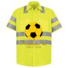 Men's High Visibility Safety Short Sleeve Work Shirt Thumbnail