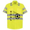 Men's High Visibility Safety Short Sleeve Work Shirt Thumbnail