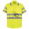 Men's High Visibility Safety Short Sleeve Work Shirt Thumbnail
