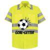 Men's High Visibility Safety Short Sleeve Work Shirt Thumbnail