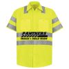 Men's High Visibility Safety Short Sleeve Work Shirt Thumbnail