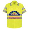 Men's High Visibility Safety Short Sleeve Work Shirt Thumbnail
