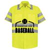 Men's High Visibility Safety Short Sleeve Work Shirt Thumbnail