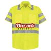 Men's High Visibility Safety Short Sleeve Work Shirt Thumbnail
