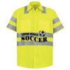 Men's High Visibility Safety Short Sleeve Work Shirt Thumbnail
