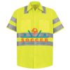 Men's High Visibility Safety Short Sleeve Work Shirt Thumbnail