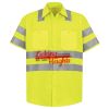 Men's High Visibility Safety Short Sleeve Work Shirt Thumbnail