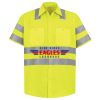 Men's High Visibility Safety Short Sleeve Work Shirt Thumbnail