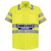Men's High Visibility Safety Short Sleeve Work Shirt Thumbnail