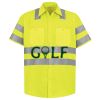 Men's High Visibility Safety Short Sleeve Work Shirt Thumbnail
