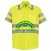Men's High Visibility Safety Short Sleeve Work Shirt Thumbnail