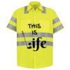 Men's High Visibility Safety Short Sleeve Work Shirt Thumbnail