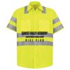 Men's High Visibility Safety Short Sleeve Work Shirt Thumbnail
