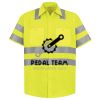 Men's High Visibility Safety Short Sleeve Work Shirt Thumbnail