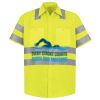 Men's High Visibility Safety Short Sleeve Work Shirt Thumbnail