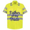 Men's High Visibility Safety Short Sleeve Work Shirt Thumbnail