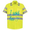 Men's High Visibility Safety Short Sleeve Work Shirt Thumbnail