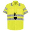 Men's High Visibility Safety Short Sleeve Work Shirt Thumbnail