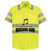 Men's High Visibility Safety Short Sleeve Work Shirt Thumbnail