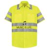 Men's High Visibility Safety Short Sleeve Work Shirt Thumbnail