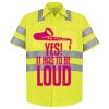Men's High Visibility Safety Short Sleeve Work Shirt Thumbnail