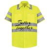 Men's High Visibility Safety Short Sleeve Work Shirt Thumbnail