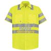 Men's High Visibility Safety Short Sleeve Work Shirt Thumbnail