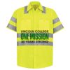 Men's High Visibility Safety Short Sleeve Work Shirt Thumbnail