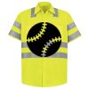 Men's High Visibility Safety Short Sleeve Work Shirt Thumbnail