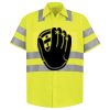 Men's High Visibility Safety Short Sleeve Work Shirt Thumbnail