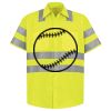 Men's High Visibility Safety Short Sleeve Work Shirt Thumbnail