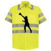Men's High Visibility Safety Short Sleeve Work Shirt Thumbnail