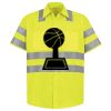 Men's High Visibility Safety Short Sleeve Work Shirt Thumbnail