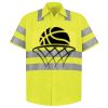 Men's High Visibility Safety Short Sleeve Work Shirt Thumbnail