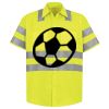 Men's High Visibility Safety Short Sleeve Work Shirt Thumbnail