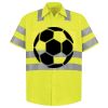 Men's High Visibility Safety Short Sleeve Work Shirt Thumbnail