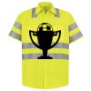 Men's High Visibility Safety Short Sleeve Work Shirt Thumbnail