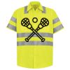 Men's High Visibility Safety Short Sleeve Work Shirt Thumbnail